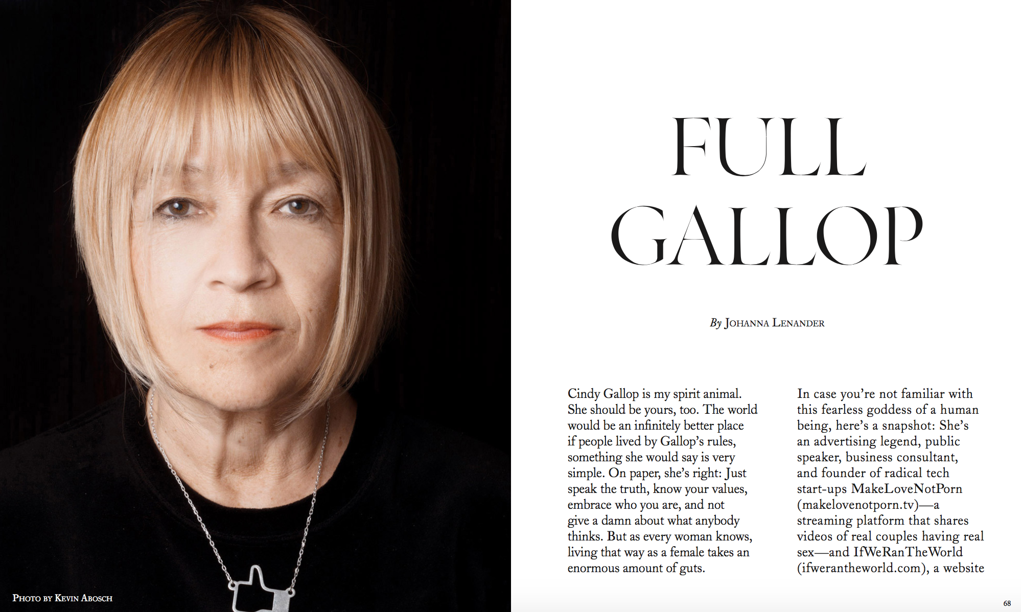 Cindy Gallop interview – Mission Magazine